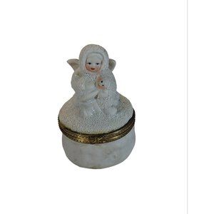 K’s Collection vintage Snow Angels trinket box